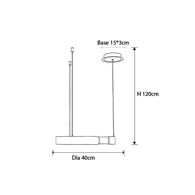 Lustre design LED circulaire minimaliste Meryl