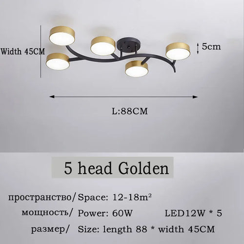 plafonnier led design moderne pour éclairage intérieur élégant - vue 14 sur 17