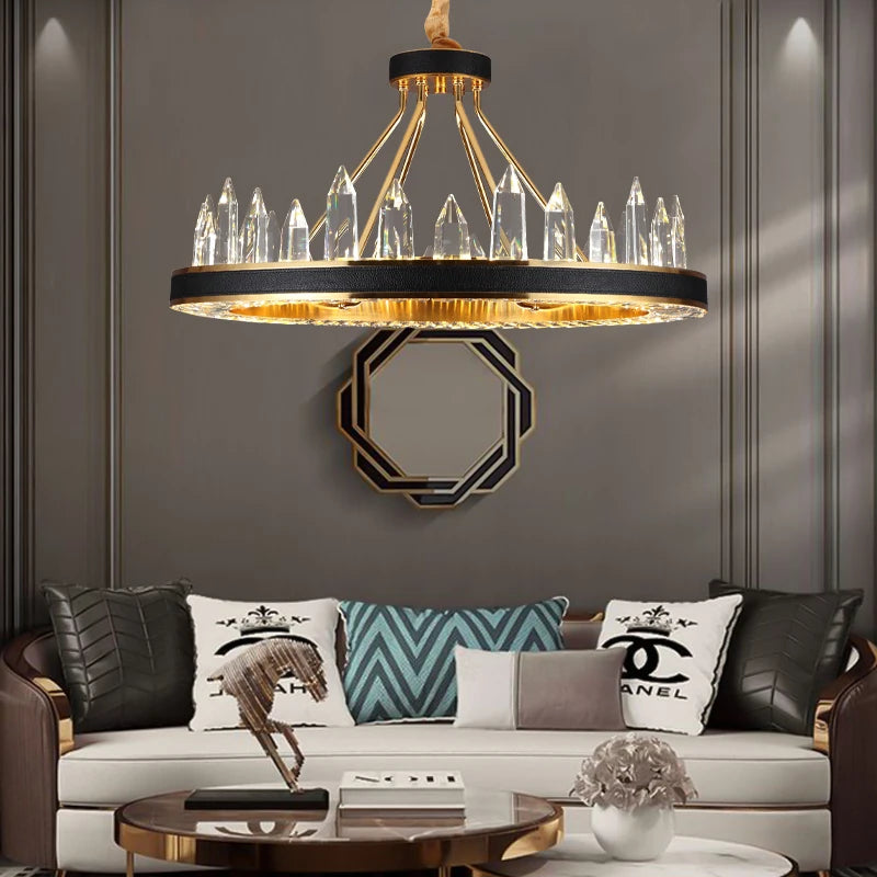 suspension en cristal transparent pour une décoration moderne - vue 3 sur 11
