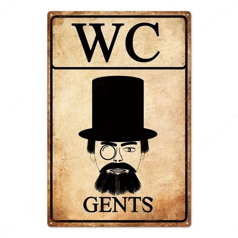 JIUFOTK Plaque En Métal Humoristique « Plomberie » « Je Suis Plombier