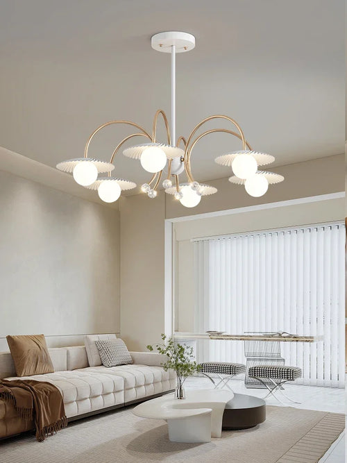 lustre moderne en verre pour décoration intérieure créative et artistique - vue 3 sur 12