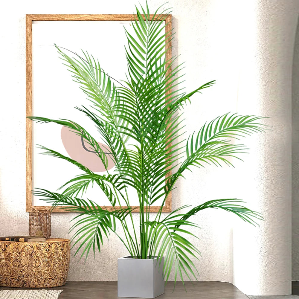 plantes artificielles tropicales grand palmier pour décoration intérieure et extérieure - vue 4 sur 9