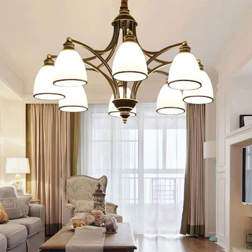 lustre rétro américain pour un éclairage de style campagnard - vue 2 sur 19