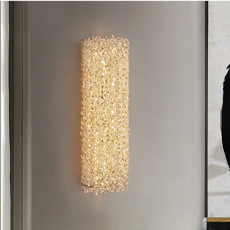 applique murale de luxe en cristal design post-moderne pour villa