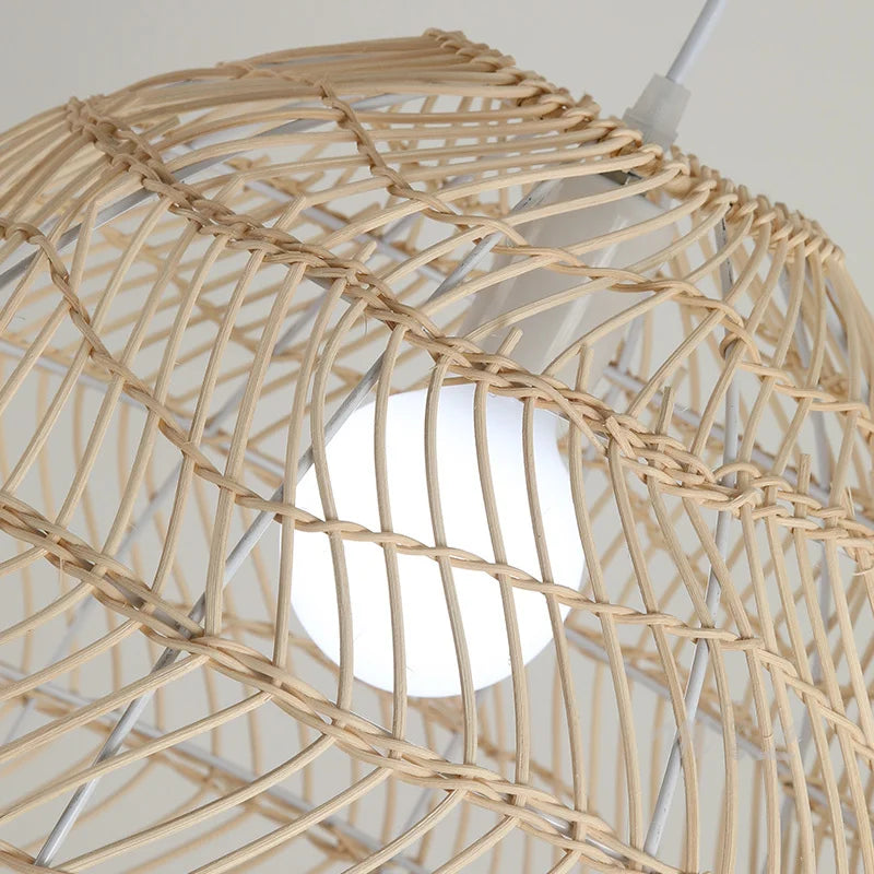 suspension en rotin naturel pour décoration intérieure élégante - vue 5 sur 14