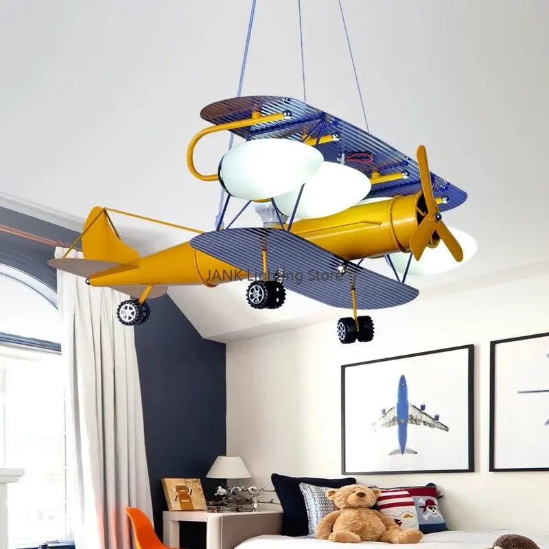 lustre led avion pour enfants protection des yeux décoration environnementale