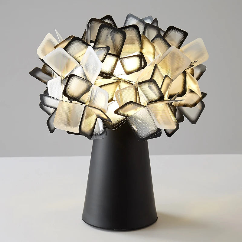 lampe de bureau moderne en plastique design floral décoratif - vue 11 sur 13
