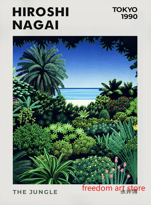 affiches art vintage japonaises années 80 de hiroshi nagai décorations murales