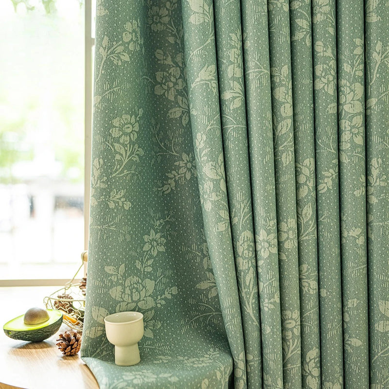 Rideau occultant floral moderne pour chambre ou salon