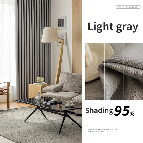 Rideau occultant moderne épais pour salon chambre - vue 12 sur 14