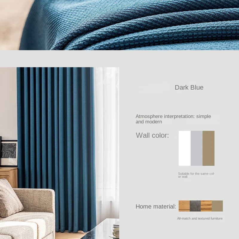 Rideau occultant moderne minimaliste pour salon et chambre