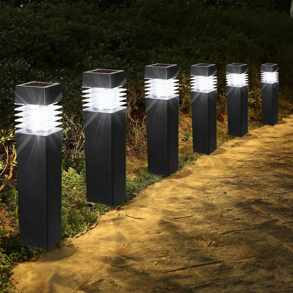 lampes solaires led de jardin imperméables pour éclairage extérieur - vue 3 sur 8