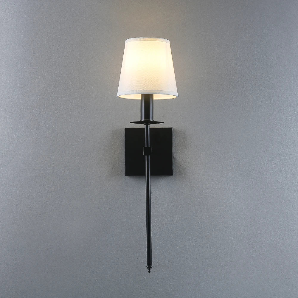 applique murale led américaine en fer galvanisé peinture cuisson - vue 3 sur 7
