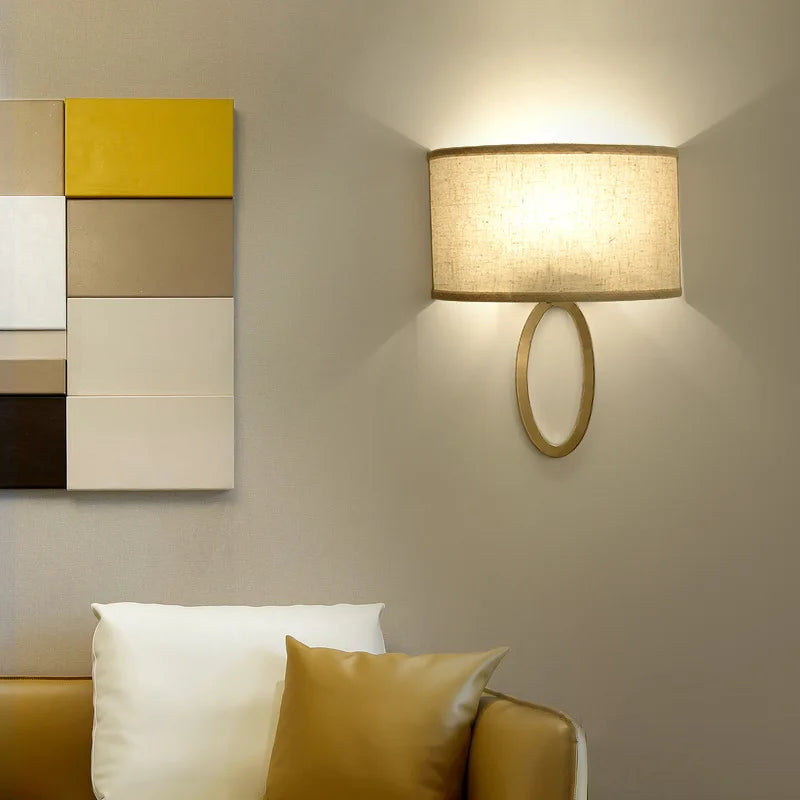 Applique incurvée chambre chevet Beige atmosphère minimaliste moderne décoration de chambre d'hôtel décoration murale applique murale LED lumière