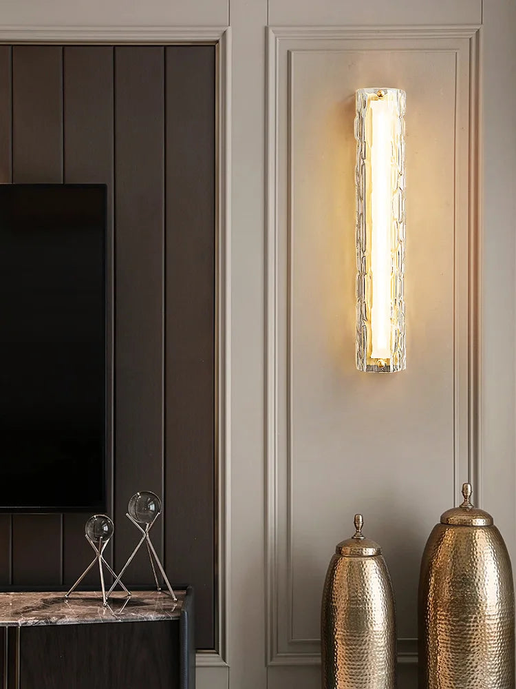 applique murale led en verre pour intérieur moderne