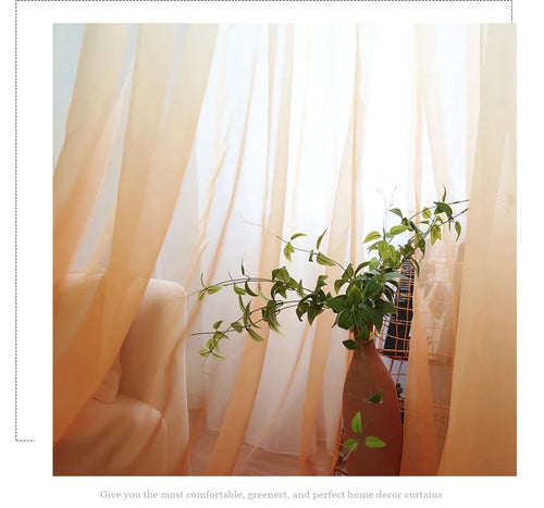 Voilage tulle dégradé moderne léger pour salon chambre