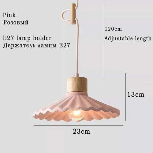 suspension moderne style nordique luminaire coloré macaron - vue 11 sur 11