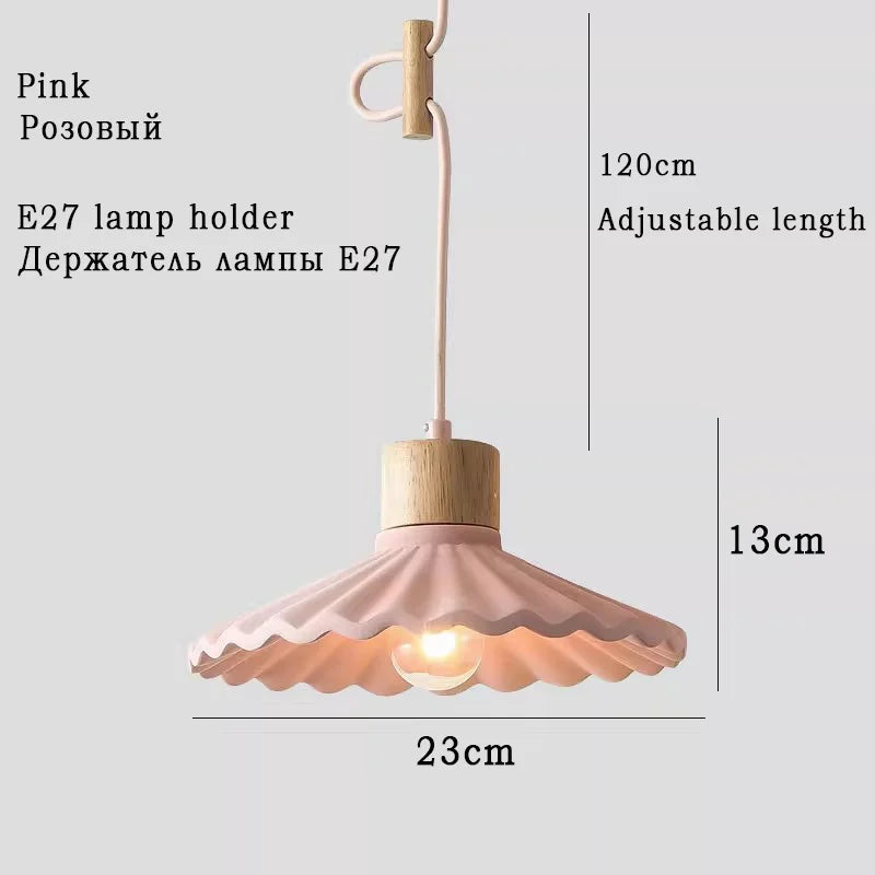 suspension moderne style nordique luminaire coloré macaron - vue 10 sur 11