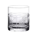 Verres whisky old fashioned motif cristal lot deux