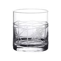 Verres whisky old fashioned motif cristal lot deux
