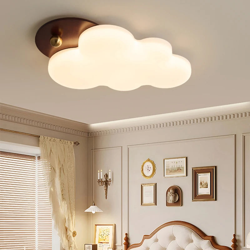 lampe nuage pour chambre enfant style médiéval protection des yeux - vue 4 sur 7