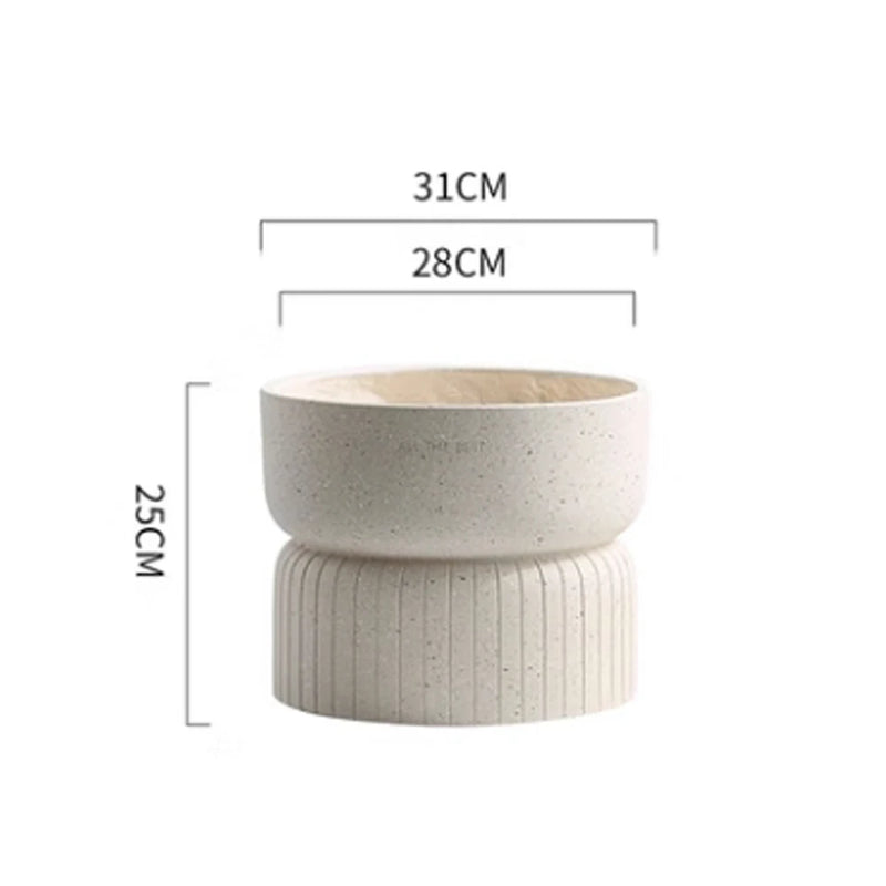 moule en silicone moderne pour pot de fleurs en béton léger et luxueux