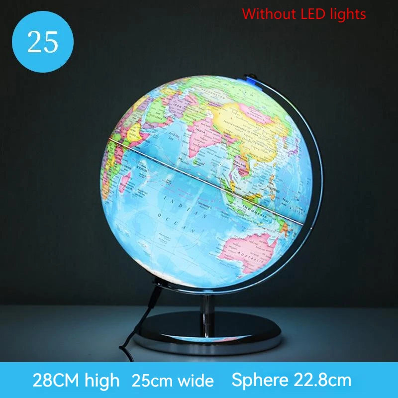 globe terrestre lumineux éducatif carte du monde décoratif - vue 8 sur 10