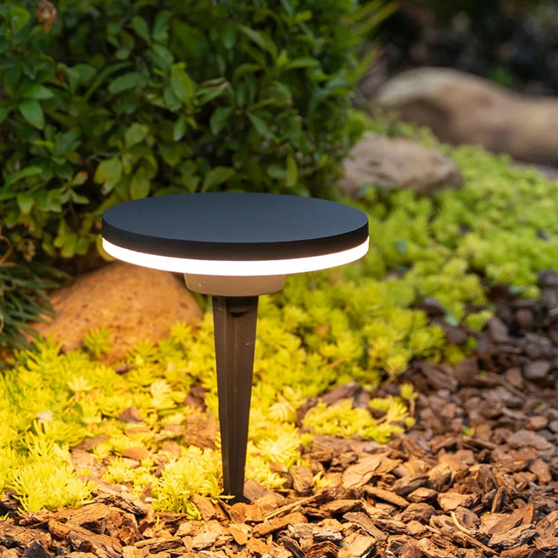 lampe de jardin led étanche éclairage extérieur décoratif en aluminium - vue 3 sur 8