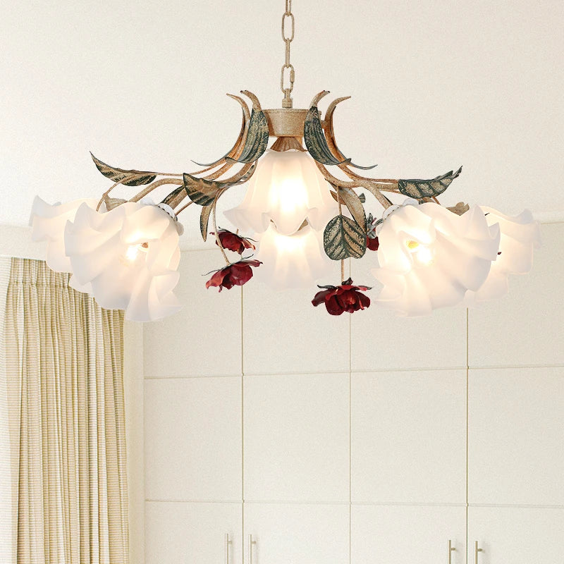 lustre rétro créatif pour restaurant vintage et salon romantique - vue 6 sur 9