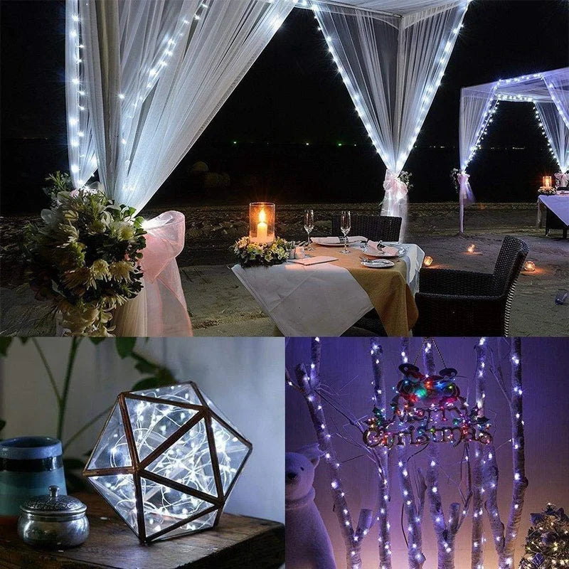 guirlande lumineuse led usb batterie étanche pour fêtes et décorations - vue 7 sur 10