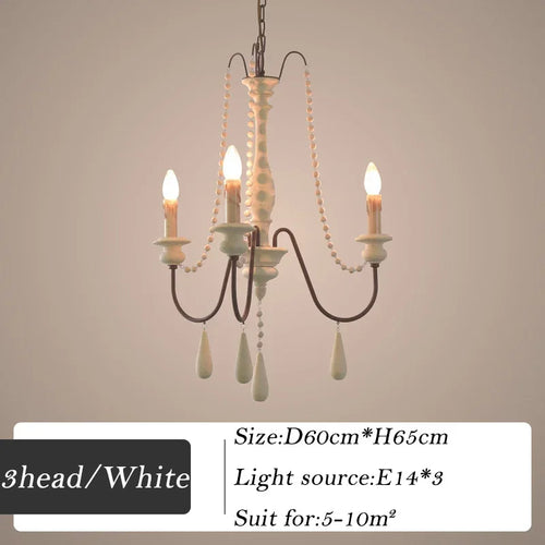 lustre en bois rétro pour décoration intérieure élégante - vue 14 sur 16