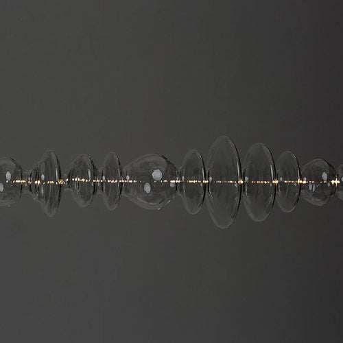 lustre en verre design créatif minimaliste pour restaurant moderne
