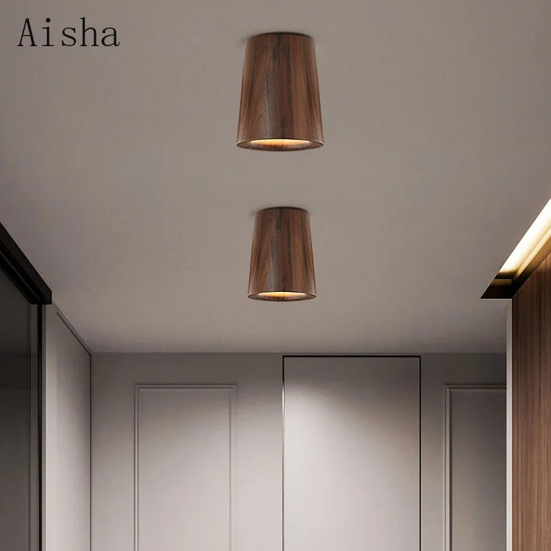 plafonnier nordique en frêne pour une décoration unique - vue 6 sur 9