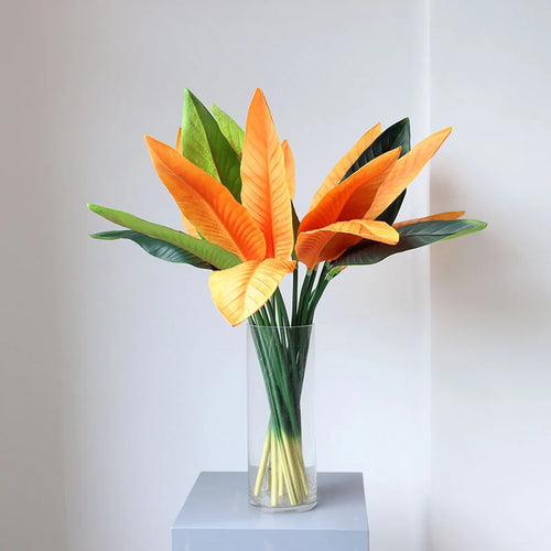 arrangement floral tropical avec oiseaux et bananes décoratif mariage - vue 3 sur 8