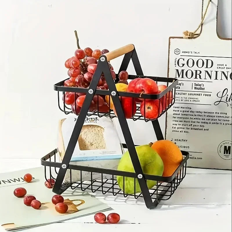 panier de rangement amovible pour fruits légumes et cosmétiques - vue 5 sur 8