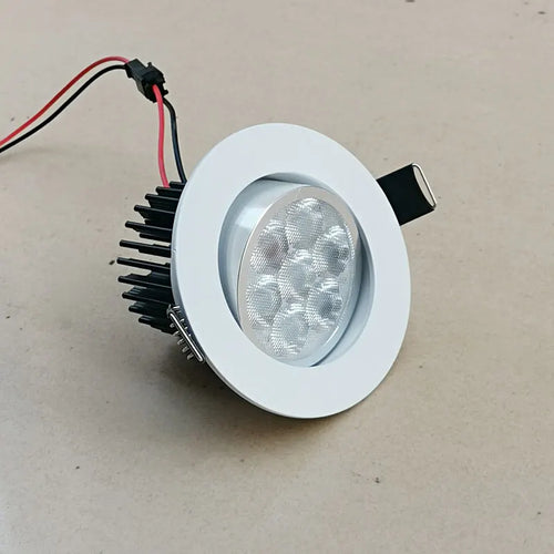 Embedded mini spotlight with driver kit, LED ceiling light, indoor downlight, 7W, 110V, 220V, 75mm~85mm hole - vue 4 sur 6