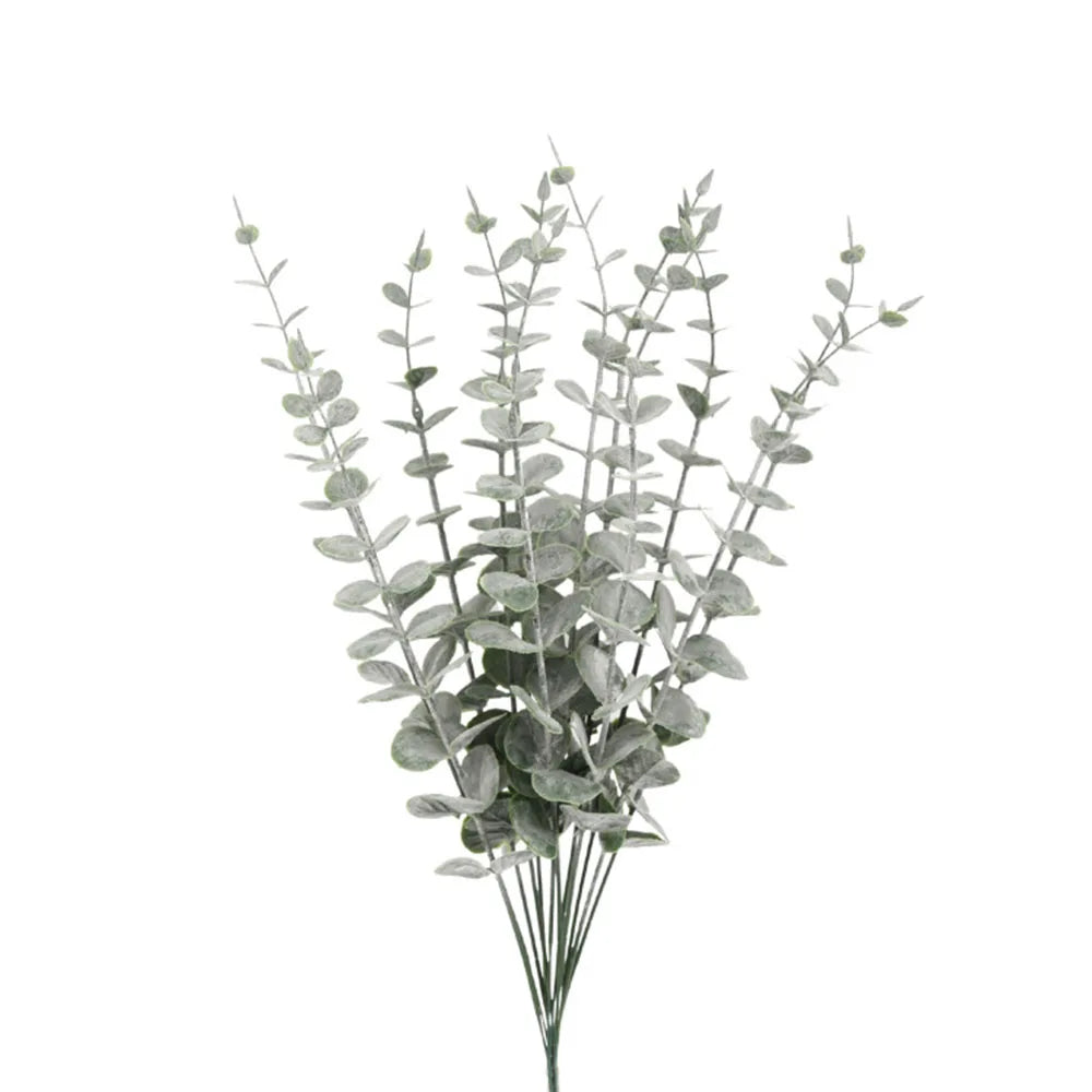 lot de 5 branches d eucalyptus artificielles pour décoration florale - vue 12 sur 12