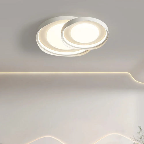 Plafonnier circulaire moderne en fer pour éclairage intérieur - vue 3 sur 11