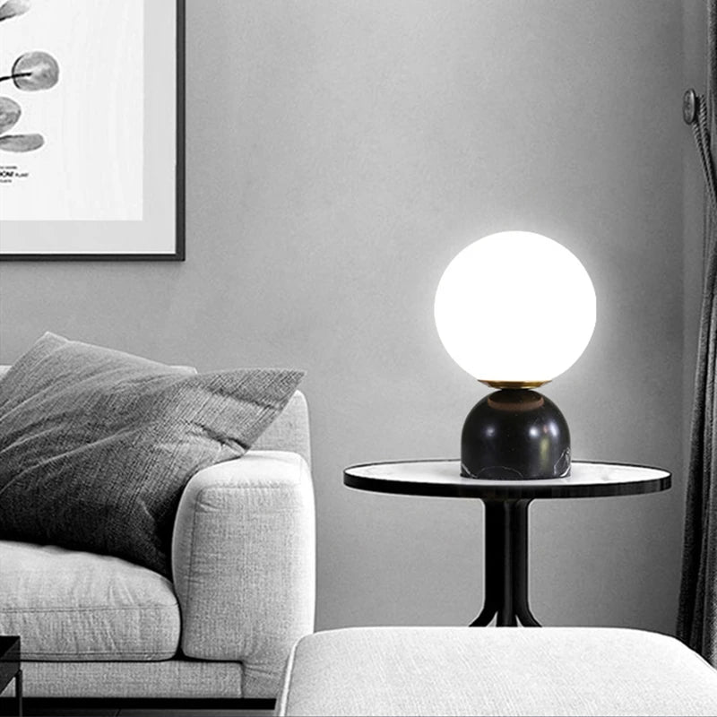 Lampe de chevet en marbre - vue 5 sur 9