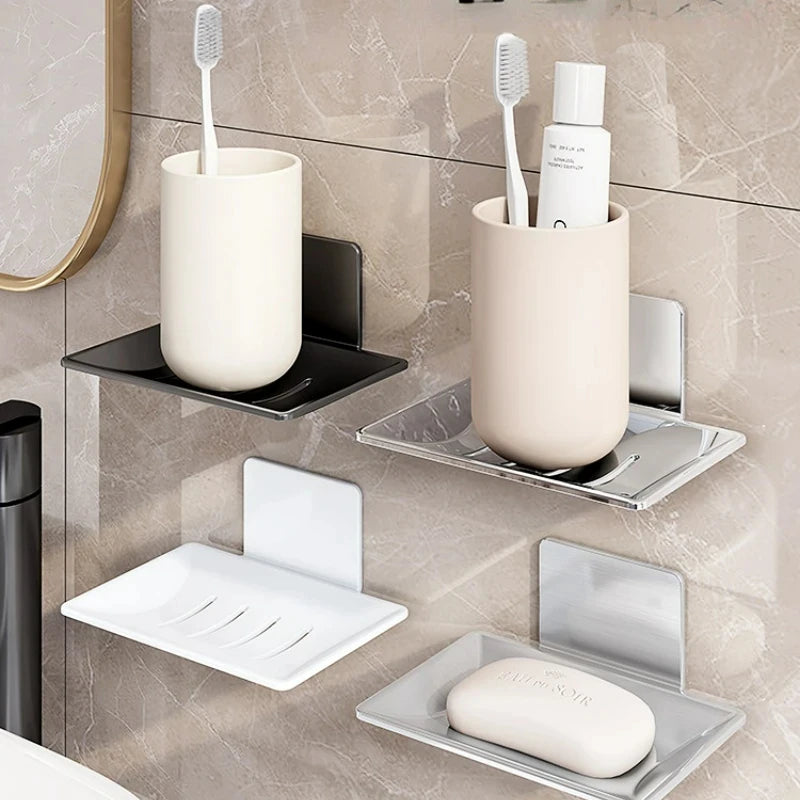 porte-savon mural en aluminium pour rangement pratique et moderne - vue 4 sur 9