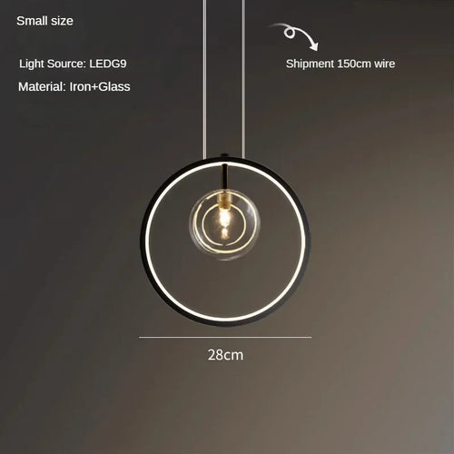 suspension en verre à bulles design moderne pour restaurant - vue 9 sur 9