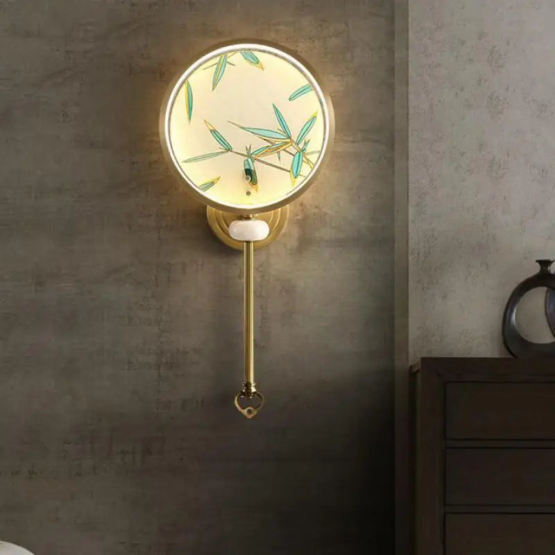 applique murale rétro en cuivre émaillé pour éclairage intérieur et extérieur - vue 7 sur 8