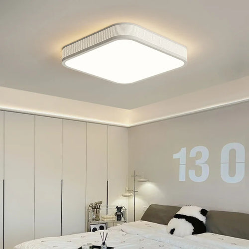 qiyimei led plafonnier style cercle carré pour décoration maison - vue 3 sur 22