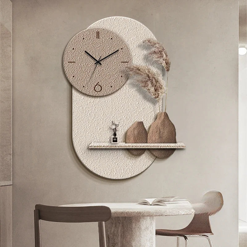 horloge murale décorative en grès design sensoriel avancé - vue 3 sur 10