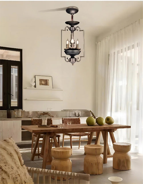 plafonnier led multi-têtes style industriel rétro américain décoratif - vue 2 sur 9