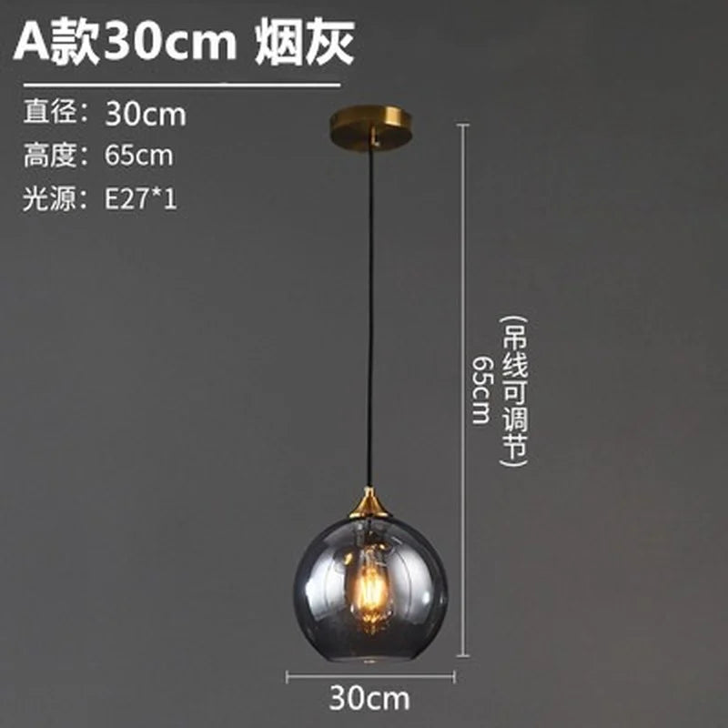 lustre en verre design nordique pour décoration intérieure - vue 21 sur 26