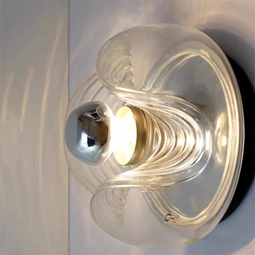 applique murale moderne en verre pour décoration intérieure et éclairage - vue 3 sur 11