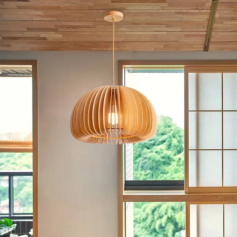 2024Modern Originality Decoration Pumpkin Lampshade Chandeliers For Dining Room Study Bedroom Chandeliers - vue 3 sur 14