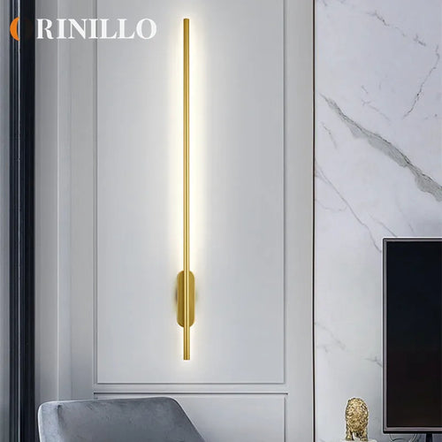 Applique murale led moderne à longue bande - vue 5 sur 6