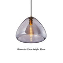 suspension en verre design nordique pour décoration intérieure moderne